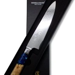Shinrai Japan™ Shinrai Japan - Japans Koksmes 20 Cm - Koksmes - Damascus Mes - Epoxy Sapphire - Met Luxe Geschenkdoos 20 Shinrai Japan™ Shinrai Japan - Japans Koksmes 20 Cm - Koksmes - Damascus Mes - Epoxy Sapphire - Met Luxe Geschenkdoos -Tefal Shop 550x827