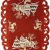 Tafelkleedjes.nl Kerstkleed - Linnenlook - Hert - Rood - Loper 45 Cm X 40 Cm - 8837 -Tefal Shop 550x835
